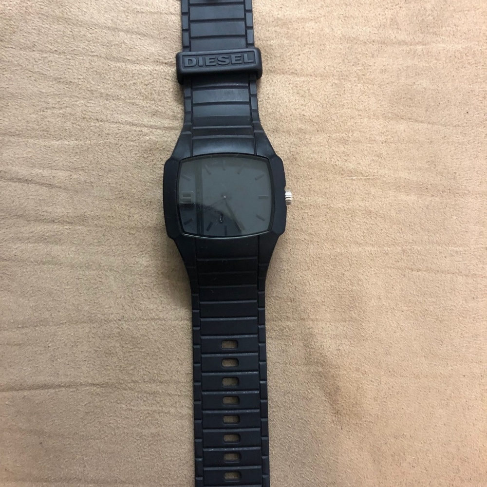 Diesel Men's DZ1384 Trojan Black Silicone Watch